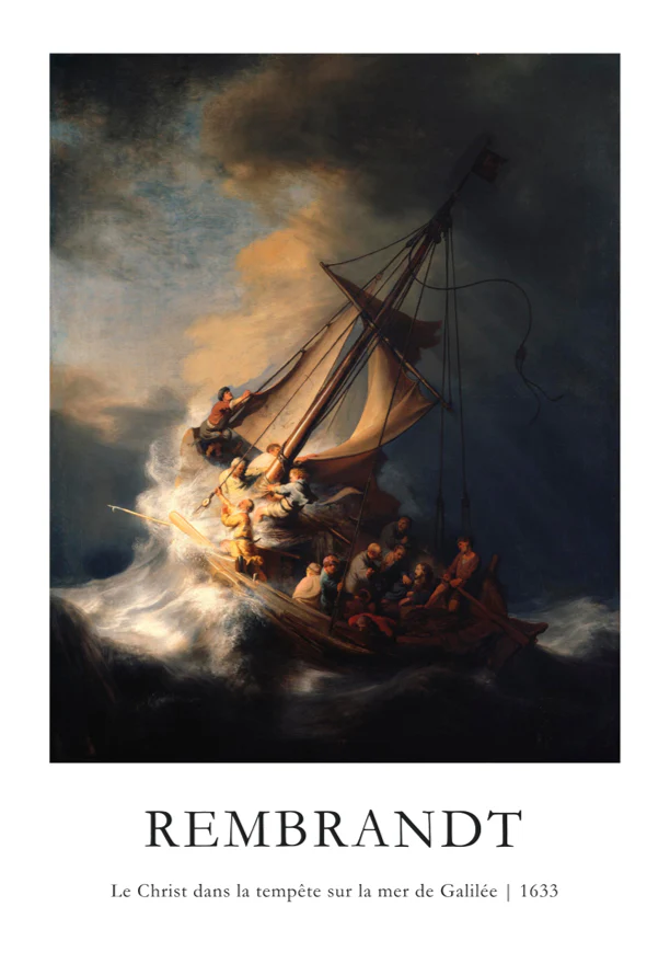 Cadre Rembrandt - Le Christ dans la tempête - Image 4