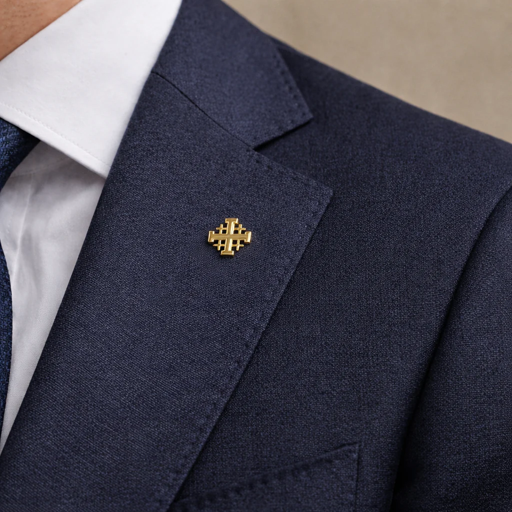 Insigne (Pin's) - Croix de Jérusalem - Image 3