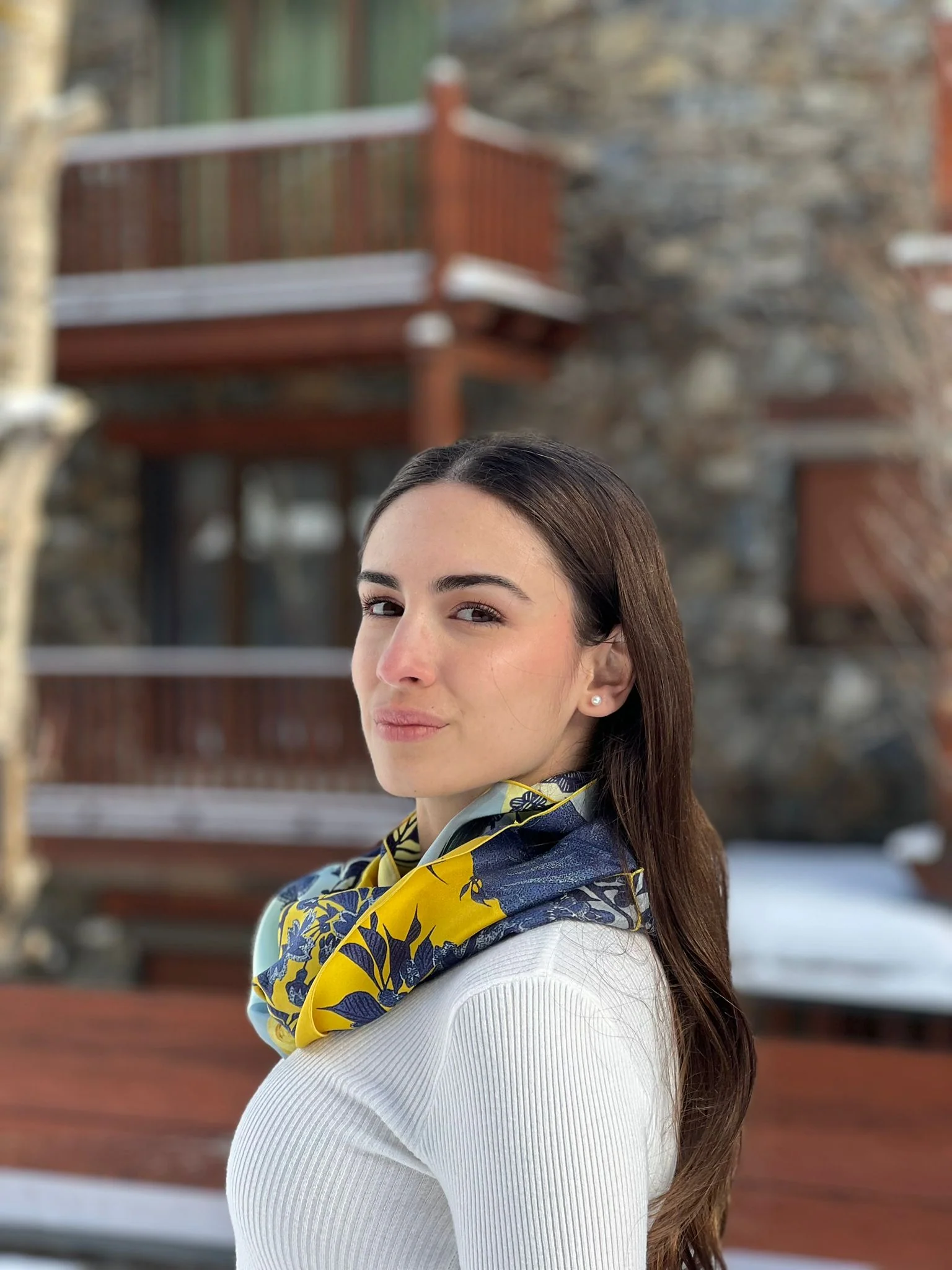 Le foulard en soie "Soleil Couchant" - Image 3